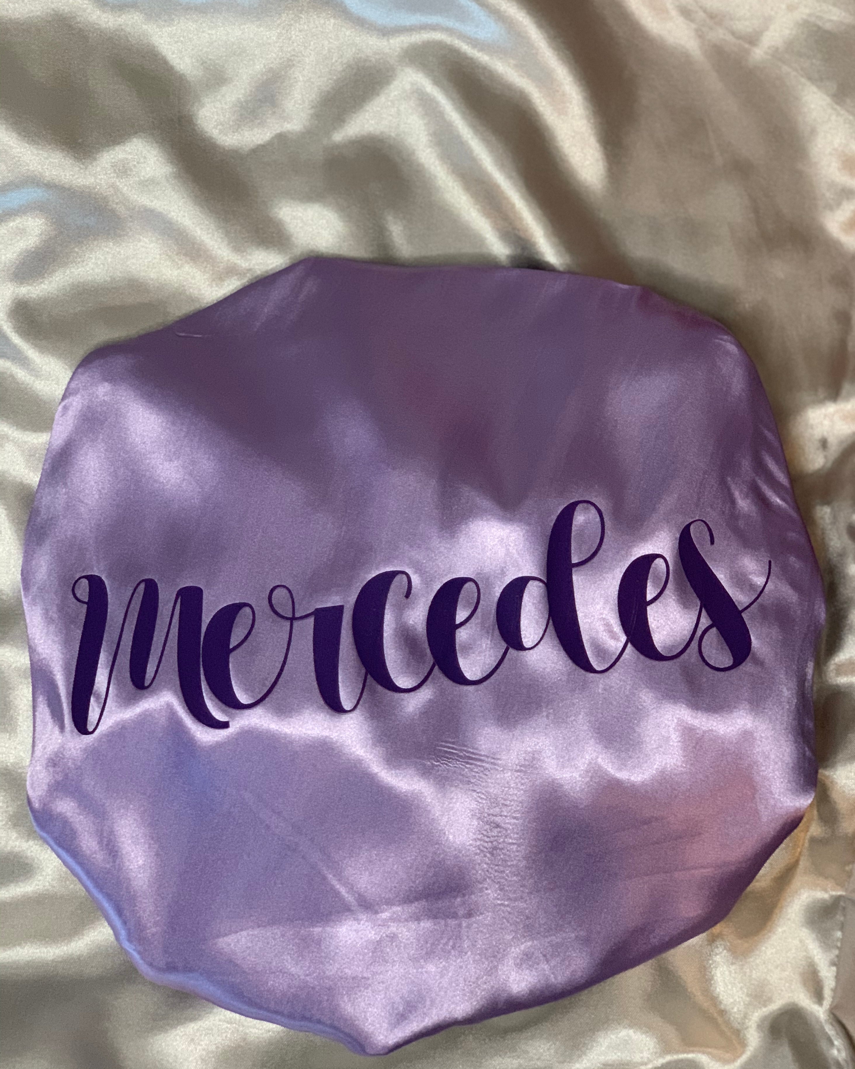 Glam’s PERSONALIZED Silk Double Lined Drawstring Bonnet